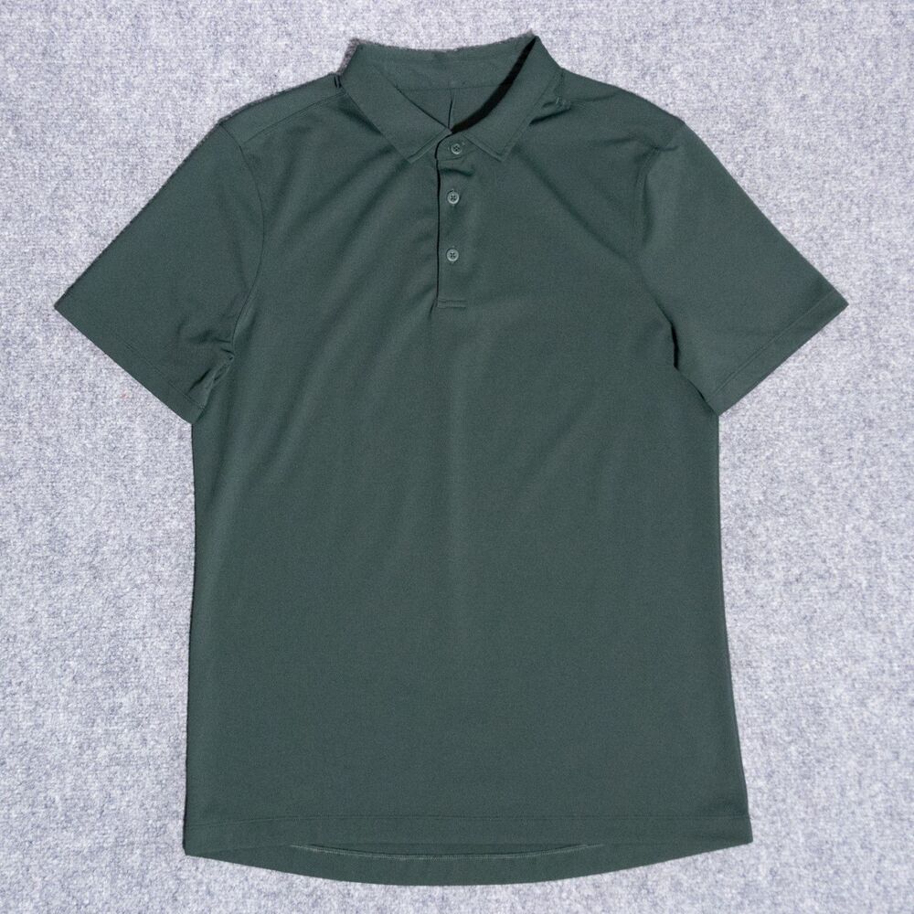 Lululemon ShowZero Slim-Fit Polo Shirt Men's Small Rainforest Green Stretch Golf
